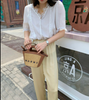 New Raffia Straw Cabbage Basket Niche Portable Fashion Mini Simple Casual Shoulder Messenger Bag