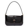 Patent leather shoulder bag