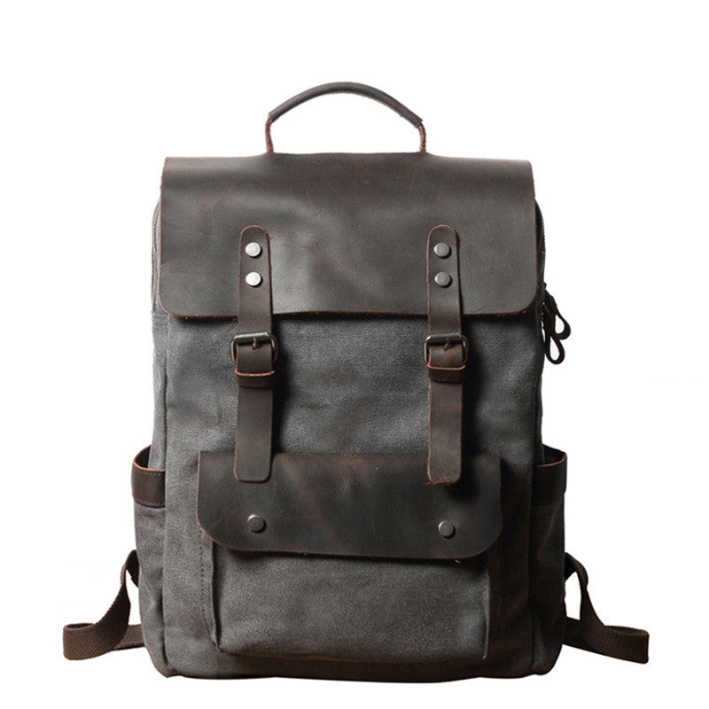 Horse leather outdoor backpack