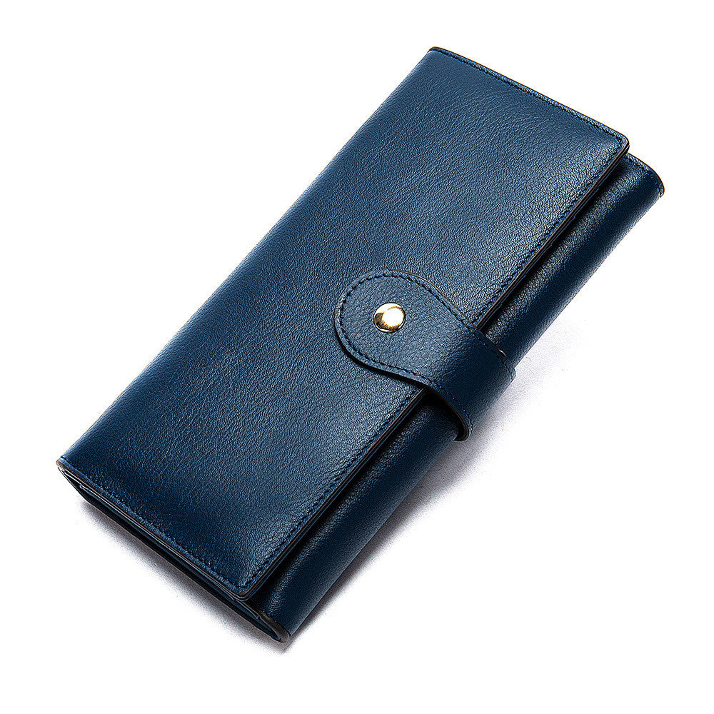 Leather lady antimagnetic RFID wallet