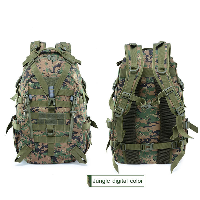 Camouflage Tactical Bag Backpack Double Shoulder Sports Backpack Can Hang Waist Bag