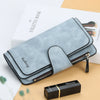 Long buckle ladies wallet clutch