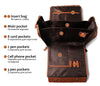 Leather Large Capacity Multi-Pocket Business Laptop Handbags