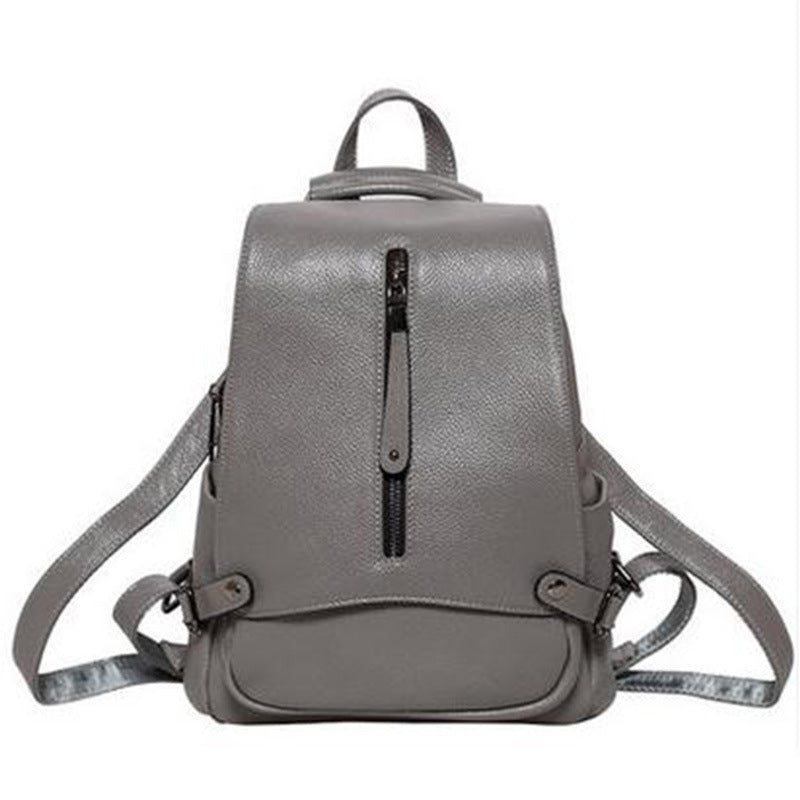 Leather backpack