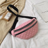 PU Leather Two Tier Waist Bag Shoulder