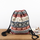 New color jacquard national wind drawstring bag shoulder bag flower cloth bundle pocket backpack