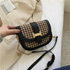 Fashion Chain Crossbody Bag All-Match Ins Woolen Saddle Bag