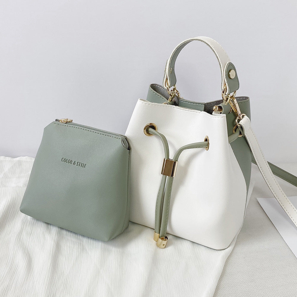 Simple One Shoulder Trendy All Match Bucket Bag