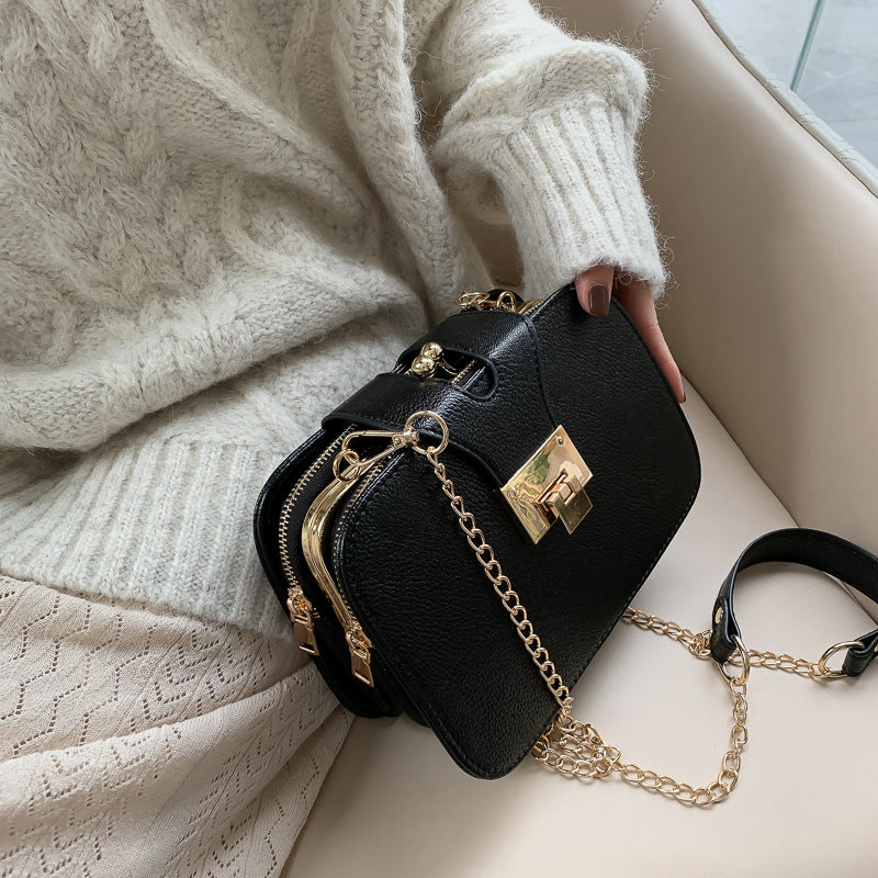 Fashion Women's Shoulder Messenger Chain Small Square Bag