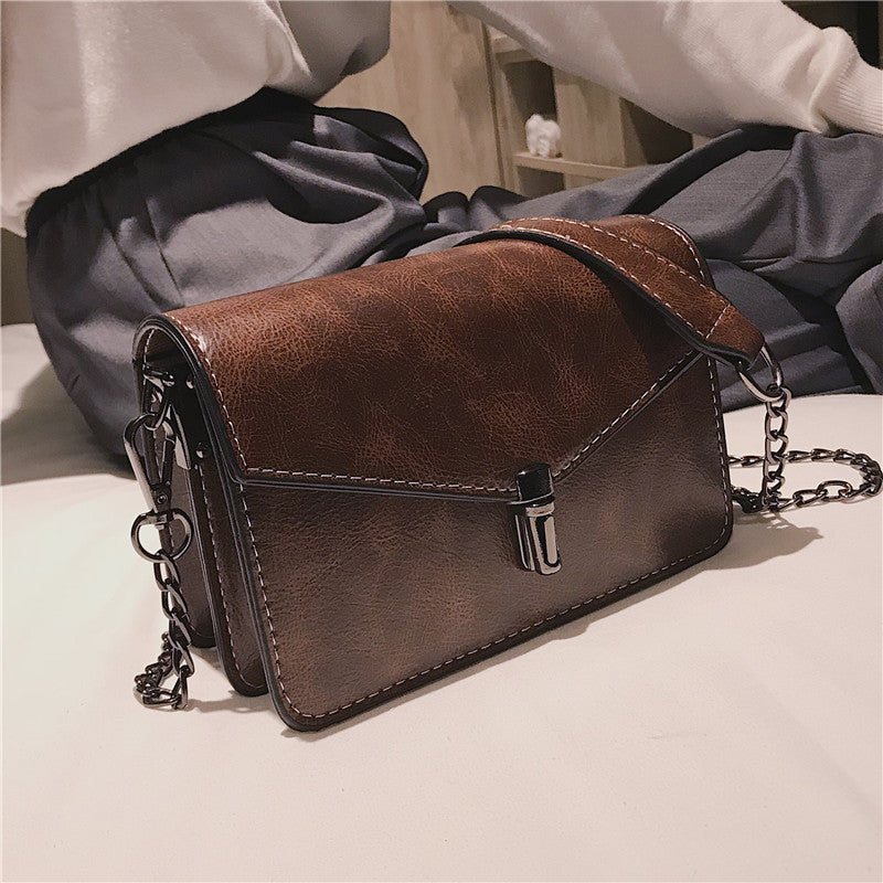 Gangfengsen Small Square Bag Chain Shoulder Messenger Bag