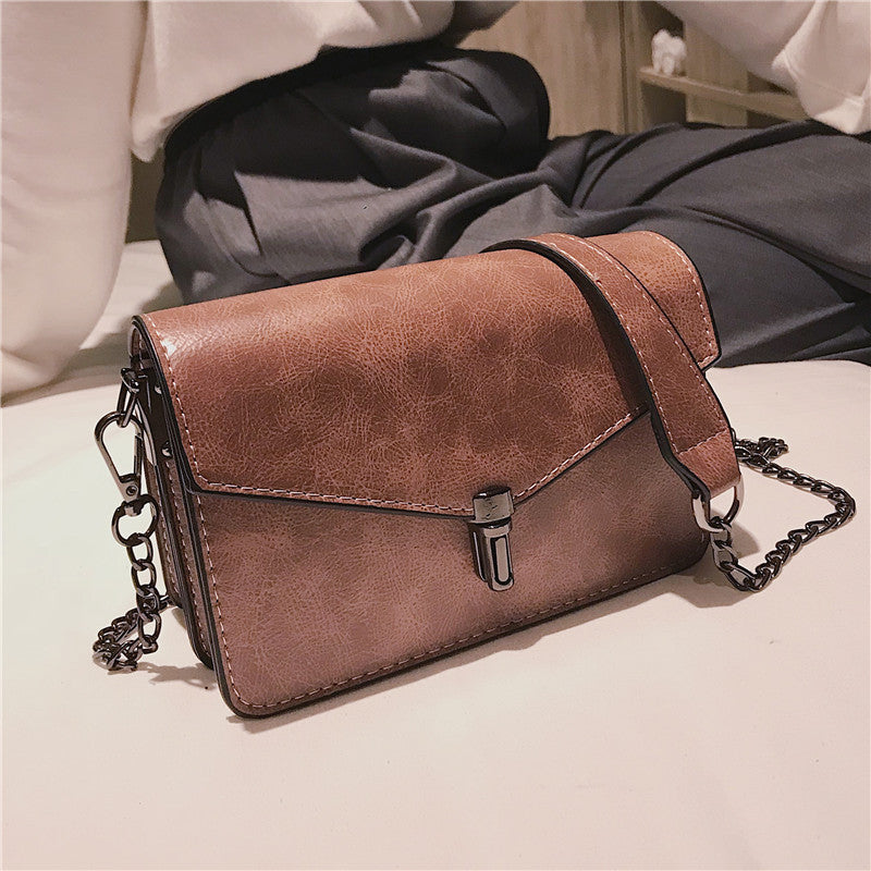 Gangfengsen Small Square Bag Chain Shoulder Messenger Bag