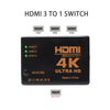 HD Video Switcher With Three Inputs And One Output