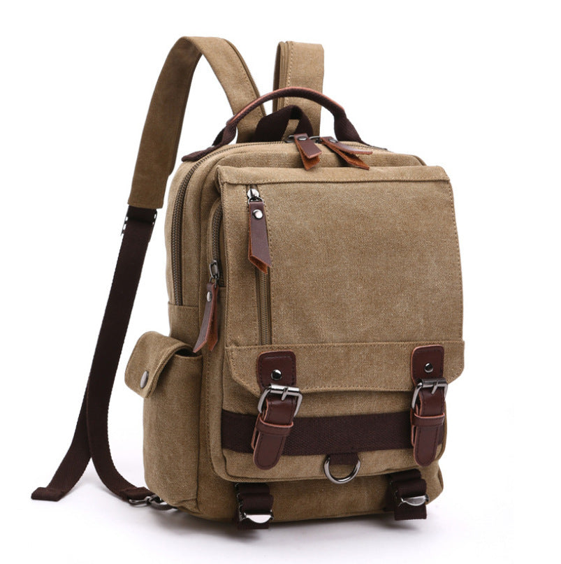 Casual Fashion Wash Canvas Bag Outdoor Travel Backpack