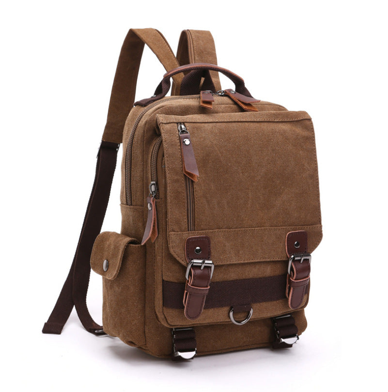 Casual Fashion Wash Canvas Bag Outdoor Travel Backpack