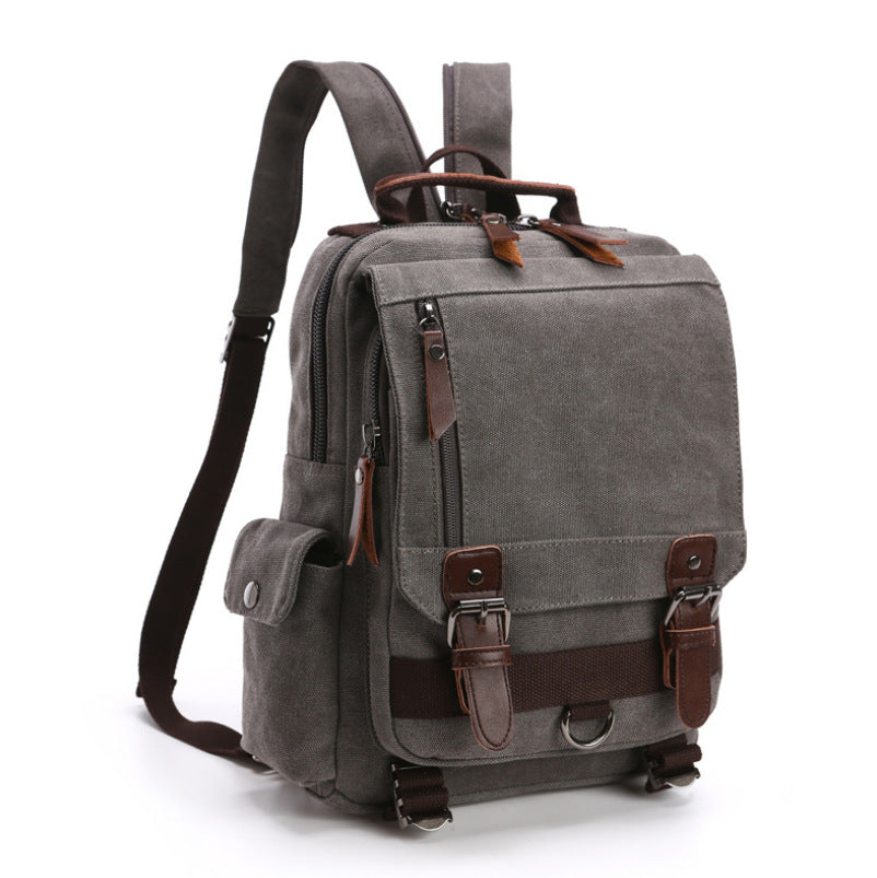 Casual Fashion Wash Canvas Bag Outdoor Travel Backpack