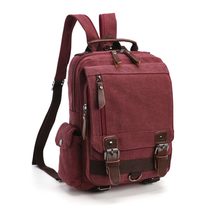 Casual Fashion Wash Canvas Bag Outdoor Travel Backpack