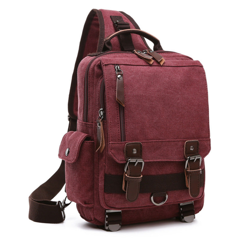 Casual Fashion Wash Canvas Bag Outdoor Travel Backpack