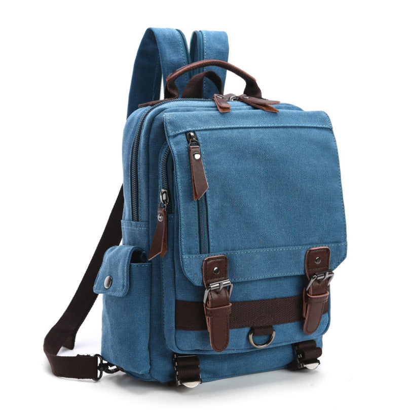 Casual Fashion Wash Canvas Bag Outdoor Travel Backpack