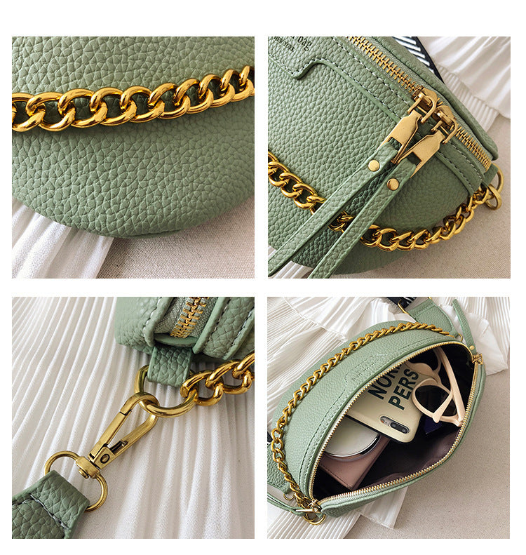 Womens Belt Bag PU leather Chain Fanny Pack Bananka Bag