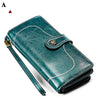 Ladies Wallet Long Cowhide Soft Leather