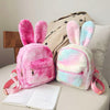 New Style Plush Bunny Ears Backpack Female Backpack