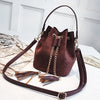 Single Shoulder Messenger Bag Personalized Chain Tassel Bucket Bag