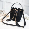 Single Shoulder Messenger Bag Personalized Chain Tassel Bucket Bag