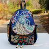 Ethnic Style Embroidery Bag Sequins Retro Handbags Phoenix Peony Fashion School Bag