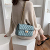 All-match One-shoulder Diamond Chain Crossbody Small Square Bag