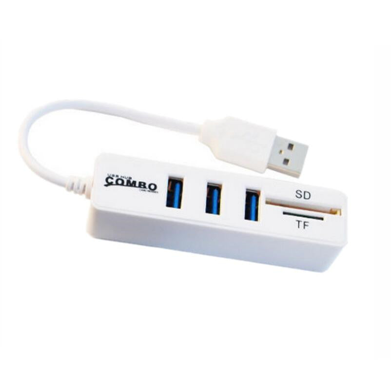 Multi-Function Card Reader  HUB USB2.0 Hub Extension Splitter