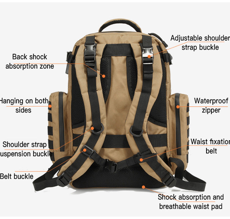 Hiking camouflage waterproof backpack