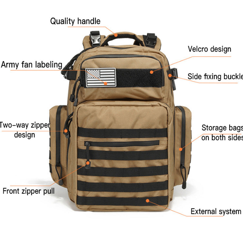 Hiking camouflage waterproof backpack