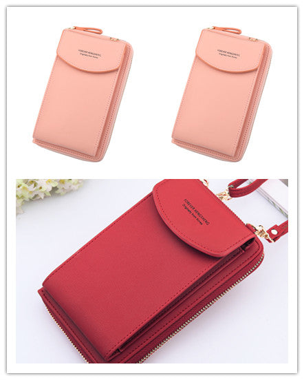 Mobile Phone Bag Zipper Women Diagonal Bag