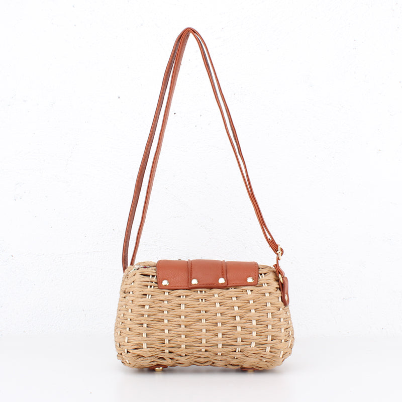 Hand-woven One-shoulder Messenger Beach Bag