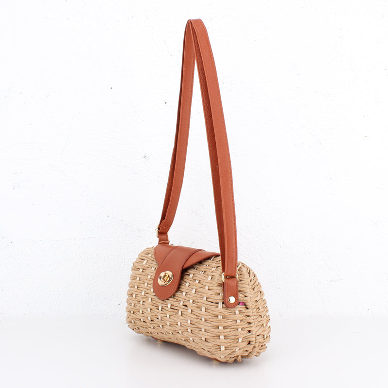 Hand-woven One-shoulder Messenger Beach Bag