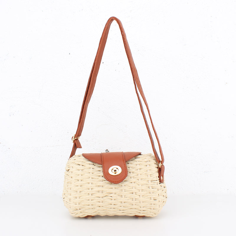 Hand-woven One-shoulder Messenger Beach Bag