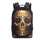 Trendy Skull Head Travel Sports Backpack Student School Bag