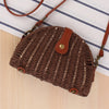 Semicircle Straw Woven Bag, Rattan Bag, Shoulder Bag, Messenger Bag, Female Bag