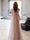 One Shoulder Evening Dress Pink Noble Dress