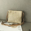 All-match One-Shoulder Messenger Woven Chain Bucket Bag