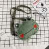 Cute Plush Frog Cartoon Ugly Funny Animal Shoulder Bag