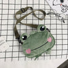 Cute Plush Frog Cartoon Ugly Funny Animal Shoulder Bag