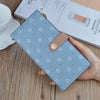 New Style Women's Wallet Long Fashion Flower Soft Wallet Korean Student Zipper Buckle Multi-Card Pocket Thin Wallet