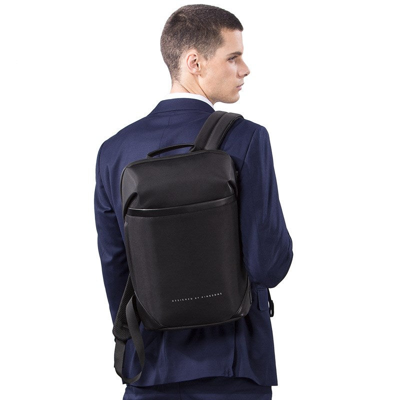 Men's Business Backpack Film Is Water-repellent