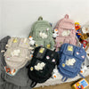 Casual Large-capacity School Bag Harajuku Style Backpack for Middle and High School Students