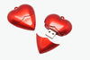 Red Love U Disk Plastic Red Heart 8gb Save