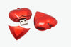 Red Love U Disk Plastic Red Heart 8gb Save