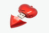 Red Love U Disk Plastic Red Heart 8gb Save