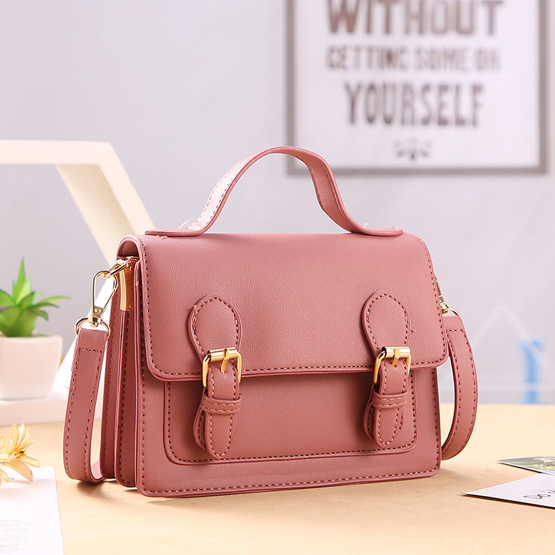 Women's Fashion One-Shoulder Color-Block Messenger Bag