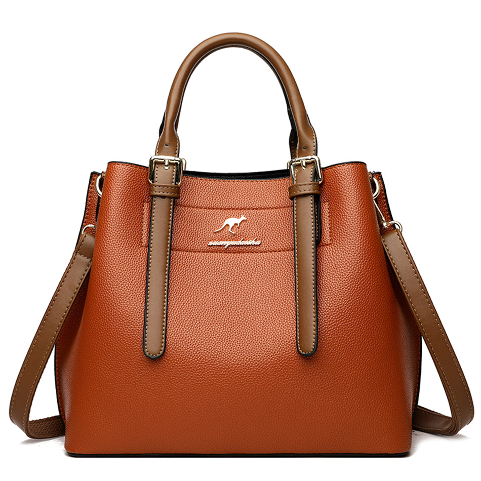 Handbag Three-Layer Large Bag Women's Casual Women's Single Shoulder Bag